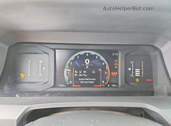 3TYLD5KN7ST013761 2025 TOYOTA TACOMA Gray ხელსაწყოთა პანელის ხედი