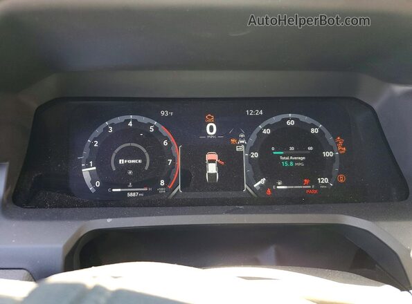 3TYLE5JN5ST094614 2025 TOYOTA TACOMA Black Instrument cluster view