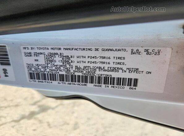 3TYRX5GN5PT076164 2023 TOYOTA TACOMA Белый 