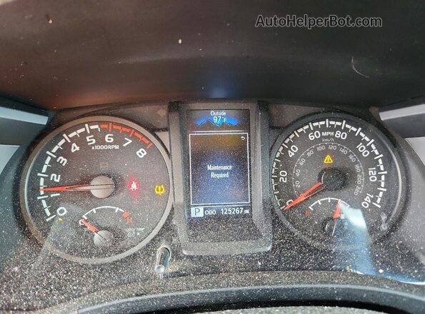 3TYRX5GN6MT008659 2021 TOYOTA TACOMA White ხელსაწყოთა პანელის ხედი