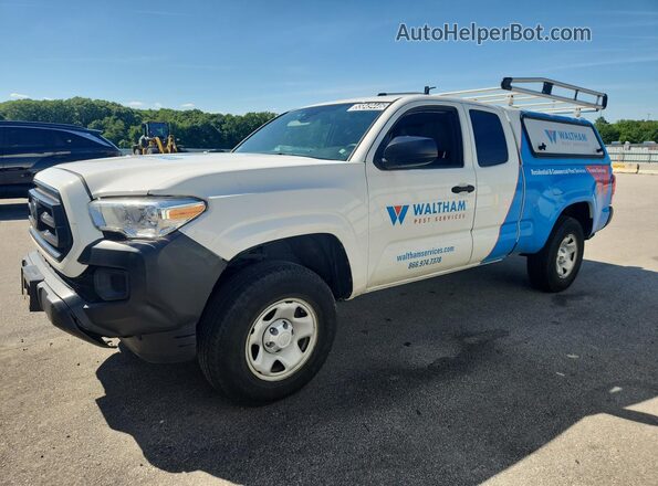 3TYRX5GN7MT018973 2021 TOYOTA TACOMA White VIN კოდის სტიკერის ხედი