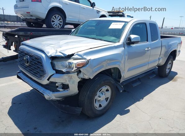 3TYRX5GNXNT052035 2022 TOYOTA TACOMA Серебряный Передняя левая четверть