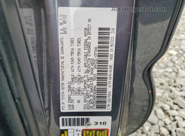 3TYRZ5CN5NT020044 2022 TOYOTA TACOMA Charcoal 