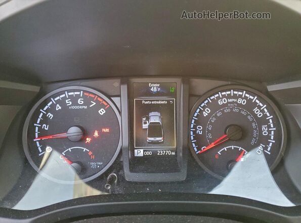 3TYRZ5CN5PT026753 2023 TOYOTA TACOMA Black Instrument cluster view