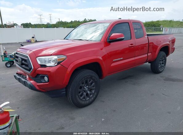3TYRZ5CN8NT024198 2022 TOYOTA TACOMA Red Front left