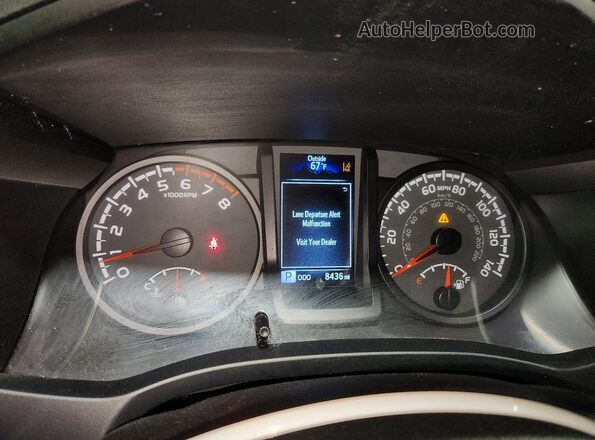 3TYSX5EN1PT020517 2023 TOYOTA TACOMA Белый Вид щитка приборов