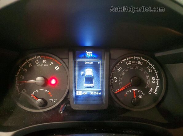 3TYSX5EN2MT010171 2021 TOYOTA TACOMA White Instrument cluster view