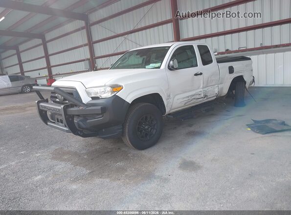 3TYSX5EN3MT004153 2021 TOYOTA TACOMA White წინა მარცხენა ხედი სამი მეოთხედიდან