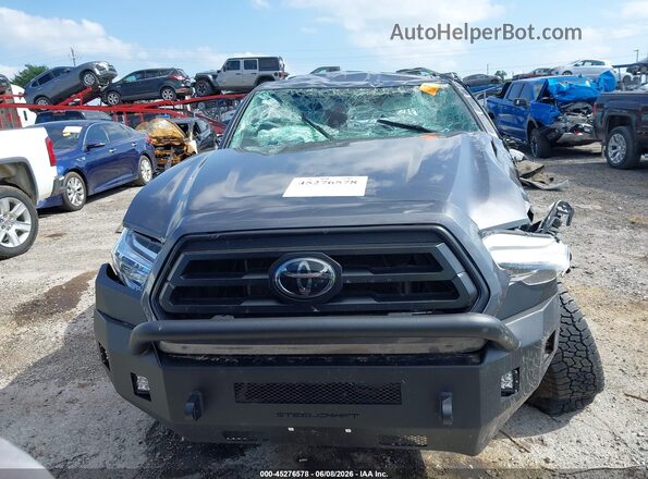 3TYSX5EN3MT006145 2021 TOYOTA TACOMA Gray წინა პანელის ხედი