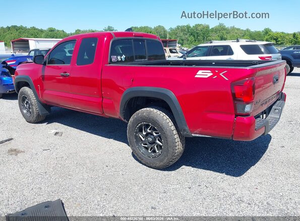 3TYSX5EN6MT005460 2021 TOYOTA TACOMA Red Rear left