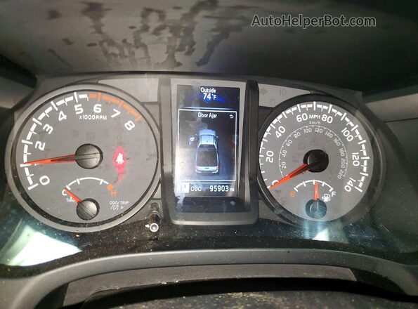 3TYSX5EN7MT006603 2021 TOYOTA TACOMA White Vista del cuadro de instrumentos