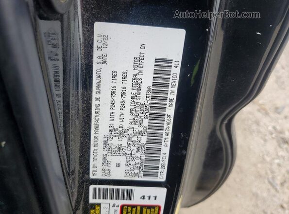 3TYSZ5ANXPT122382 2023 TOYOTA TACOMA Black Vista del compartimento del motor