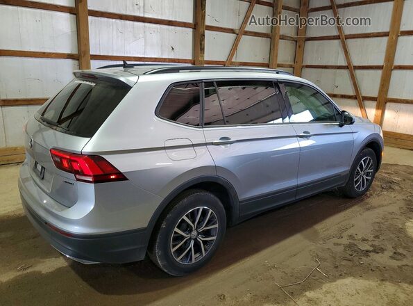 3VV0B7AX0MM013592 2021 VOLKSWAGEN TIGUAN Серебряный Задняя правая четверть