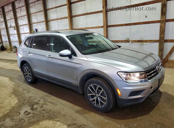 3VV0B7AX0MM013592 2021 VOLKSWAGEN TIGUAN Серебряный Передняя правая четверть
