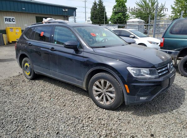 3VV0B7AX1JM017548 2018 VOLKSWAGEN TIGUAN Черный Передняя правая четверть