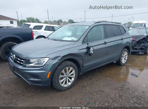 3VV0B7AX1JM081556 2018 VOLKSWAGEN TIGUAN Gray წინა მარცხენა ხედი სამი მეოთხედიდან