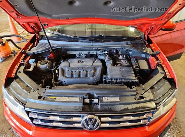 3VV0B7AX1KM052785 2019 VOLKSWAGEN TIGUAN Orange Вид підкапотного простору