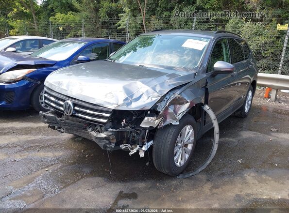 3VV0B7AX1KM099699 2019 VOLKSWAGEN TIGUAN Silver Առջևի ձախ երեք քառորդ տեսարան
