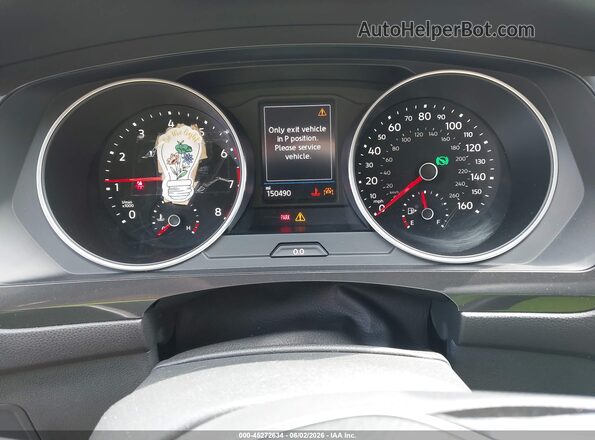 3VV0B7AX1KM099699 2019 VOLKSWAGEN TIGUAN Silver Հետևի նստատեղերի տեսք
