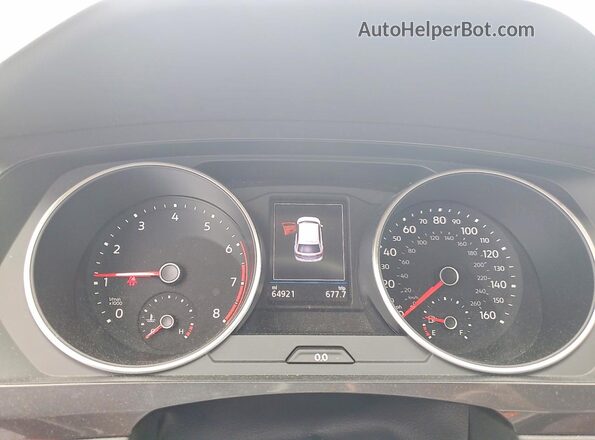 3VV0B7AX1LM144089 2020 VOLKSWAGEN TIGUAN Blue Widok zestawu wskaźników