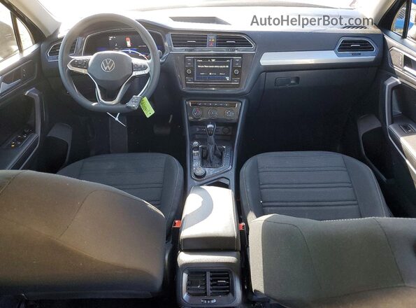3VV0B7AX1NM072166 2022 VOLKSWAGEN TIGUAN Black Առջևի վահանակի տեսք
