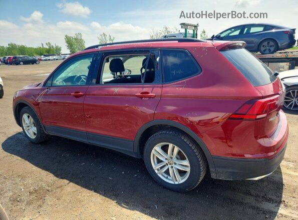 3VV0B7AX3JM016529 2018 VOLKSWAGEN TIGUAN Burgundy Задня ліва чверть