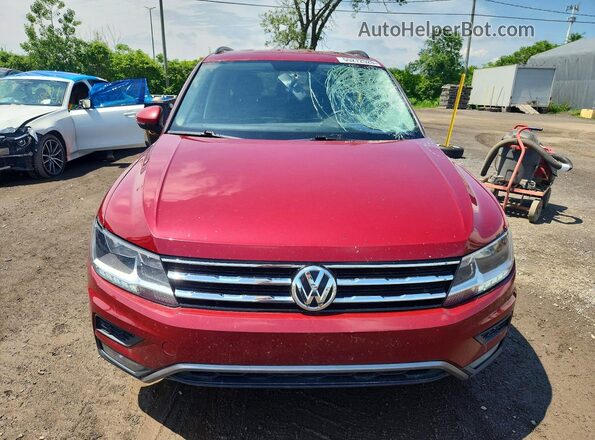 3VV0B7AX3JM016529 2018 VOLKSWAGEN TIGUAN Burgundy Вид спереду