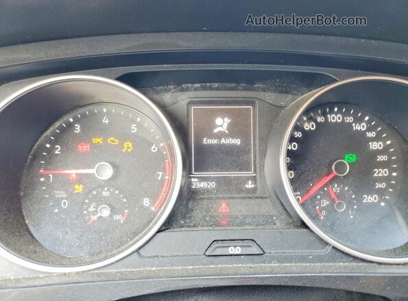 3VV0B7AX5JM008089 2018 VOLKSWAGEN TIGUAN Черный Вид щитка приборов