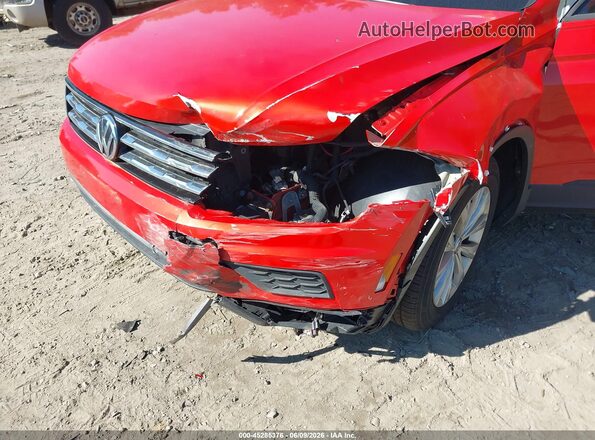 3VV0B7AX6JM018730 2018 VOLKSWAGEN TIGUAN Orange Front view