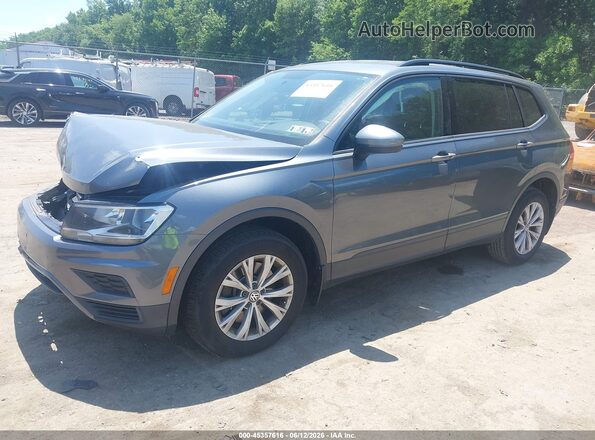 3VV0B7AX7JM095512 2018 VOLKSWAGEN TIGUAN Gray Առջևի ձախ երեք քառորդ տեսարան