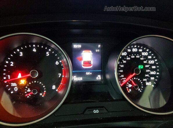 3VV0B7AX8JM043712 2018 VOLKSWAGEN TIGUAN Угольный Вид щитка приборов