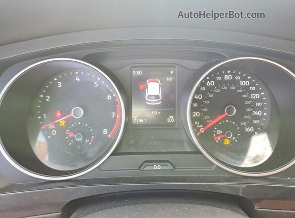 3VV0B7AX8JM104105 2018 VOLKSWAGEN TIGUAN Gray Vista del cuadro de instrumentos