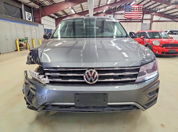3VV0B7AX8KM095553 2019 VOLKSWAGEN TIGUAN Gray 