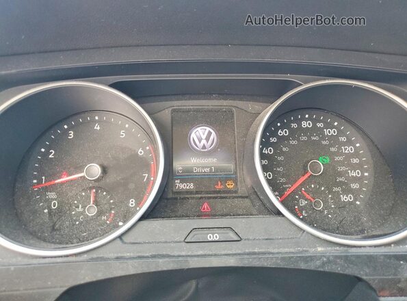 3VV0B7AX9KM065025 2019 VOLKSWAGEN TIGUAN Teal Instrument cluster view