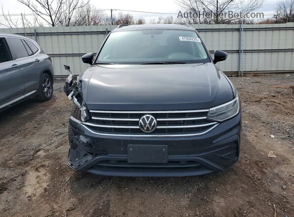 3VV0B7AX9NM166229 2022 VOLKSWAGEN TIGUAN Черный Вид спереди