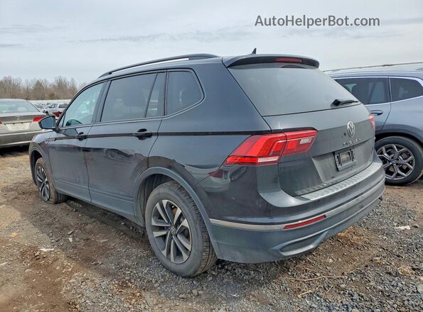3VV0B7AX9NM166229 2022 VOLKSWAGEN TIGUAN Черный Задняя левая четверть