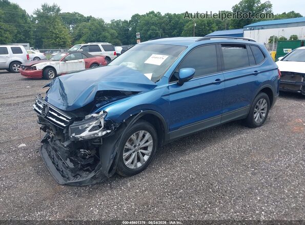 3VV1B7AX0LM031612 2020 VOLKSWAGEN TIGUAN Blue Առջևի ձախ երեք քառորդ տեսարան