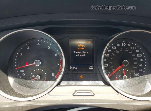 3VV1B7AX1KM145942 2019 VOLKSWAGEN TIGUAN Gray Вид щитка приладів