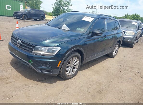 3VV1B7AX2JM089072 2018 VOLKSWAGEN TIGUAN Зеленый Передняя левая четверть