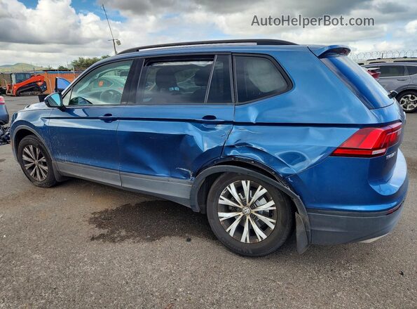 3VV1B7AX2KM192879 2019 VOLKSWAGEN TIGUAN Blue Հետևի ձախ