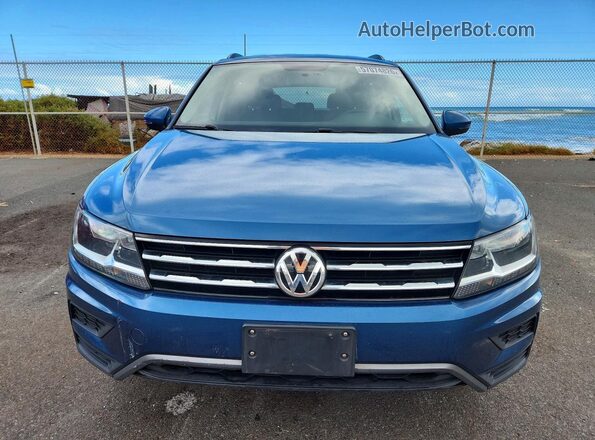 3VV1B7AX2KM192879 2019 VOLKSWAGEN TIGUAN Blue Դիմացի տեսք