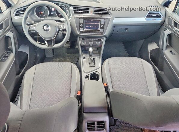 3VV1B7AX2KM192879 2019 VOLKSWAGEN TIGUAN Blue Առջևի վահանակի տեսք