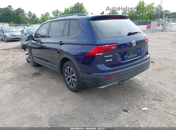 3VV1B7AX2MM097063 2021 VOLKSWAGEN TIGUAN Blue Rear left
