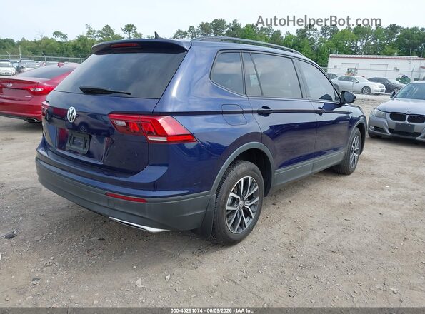 3VV1B7AX2MM097063 2021 VOLKSWAGEN TIGUAN Blue Rear right