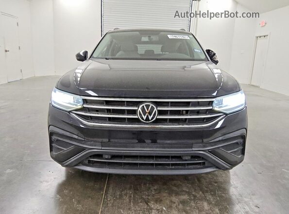 3VV1B7AX5NM005137 2022 VOLKSWAGEN TIGUAN Black Դիմացի տեսք