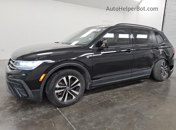 3VV1B7AX5NM005137 2022 VOLKSWAGEN TIGUAN Black Սալոնի 360 աստիճան տեսք