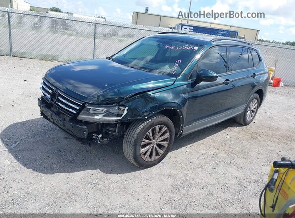 3VV1B7AX6JM119934 2018 VOLKSWAGEN TIGUAN Green წინა მარცხენა ხედი სამი მეოთხედიდან