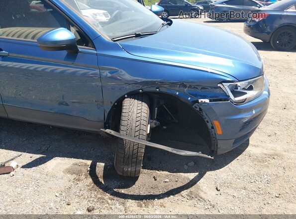 3VV1B7AX6KM022721 2019 VOLKSWAGEN TIGUAN Dark Blue Вид спереду