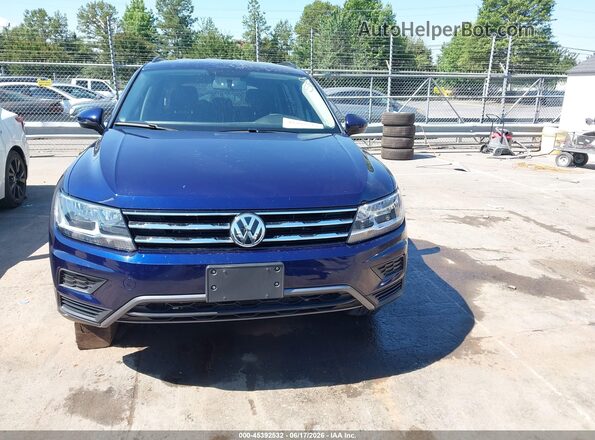 3VV1B7AX6MM082971 2021 VOLKSWAGEN TIGUAN Синий Вид панели приборов