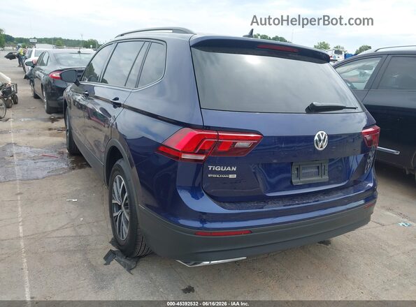 3VV1B7AX6MM082971 2021 VOLKSWAGEN TIGUAN Синий Задняя левая четверть
